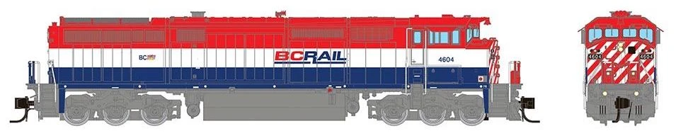 Rapido Trains 540545 N Scale GE Dash 8-40CM BC Rail 4603 With DCC And Sound 2 Rapido Trains 540545 N Scale GE Dash 8-40CM BC Rail 4603 With DCC And Sound - Image 2