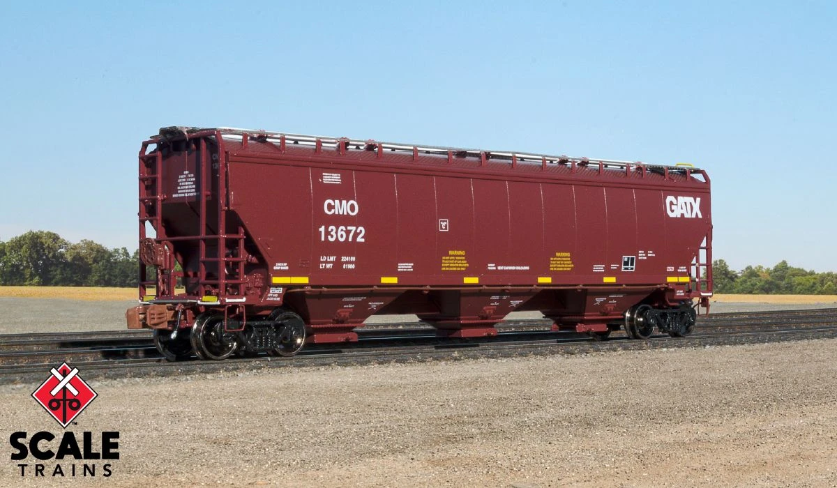 ScaleTrains 33238 Rivet N Scale Gunderson 5188 Covered Hopper GATX CMO 13578 1 ScaleTrains 33238 Rivet N Scale Gunderson 5188 Covered Hopper GATX CMO 13578