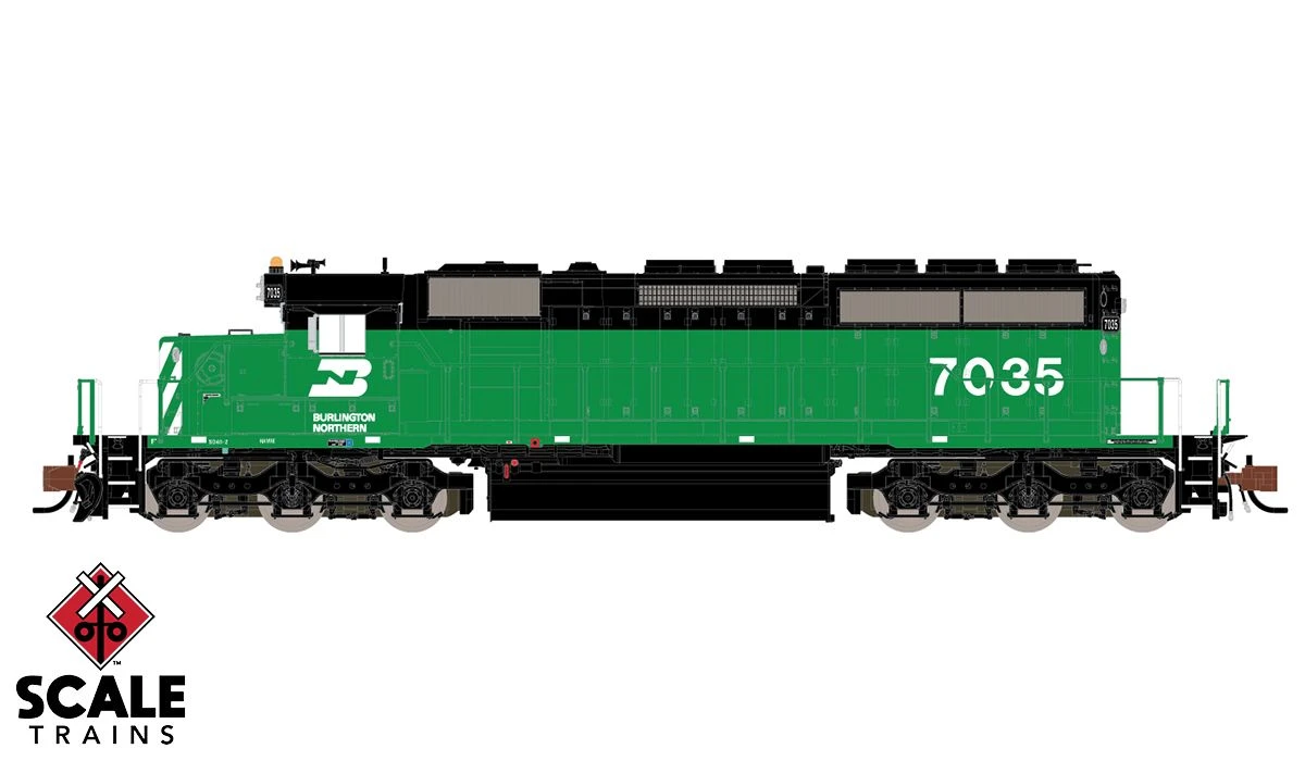 ScaleTrains 33784 Rivet N Scale EMD SD40-2 Burlington Northern BN 7035 2 ScaleTrains 33784 Rivet N Scale EMD SD40-2 Burlington Northern BN 7035 - Image 2
