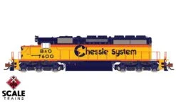 ScaleTrains 33802 Rivet N Scale EMD SD40-2 Chessie System B&O 7611