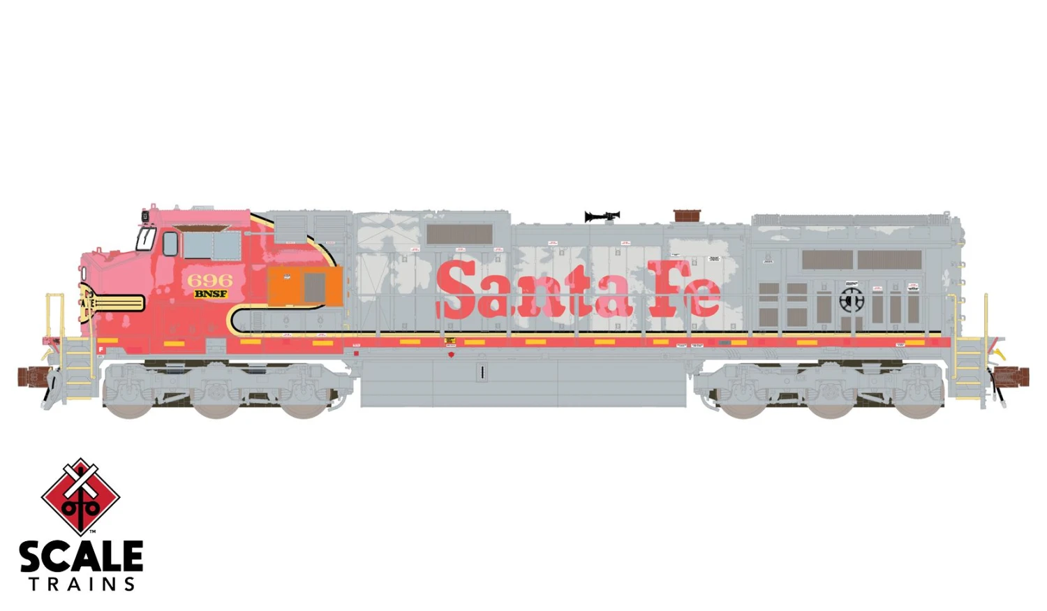 ScaleTrains 38524 Rivet Counter N Scale GE Dash 9-44CW Ex-Santa Fe BNSF 696 1 ScaleTrains 38524 Rivet Counter N Scale GE Dash 9-44CW Ex-Santa Fe BNSF 696