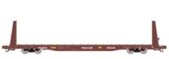 ScaleTrains Rivet 38962 N Scale BSC F68AH Bulkhead Flatcar Red TT (SCL) TTPX 80039