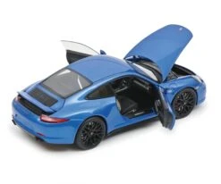 Schuco 450039700 (1:18) Porsche 911 Carrera GTS Coupe 991.1 - Saphire Blue Metallic -Lione Train Model Shop schuco 450039700 1 18 porsche 911 carrera gts coupe 991 1 saphire blue metallic