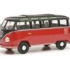 Schuco 450785700 (1:32) VW T1b Samba - Black And Red