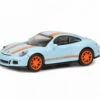 Schuco 452637500 HO Scale (1:87) Porsche 911 R - Gulf Blue And Orange
