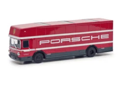 Schuco 452668000 HO Scale (1:87) Mercedes 0317 "Renntransporter" Racing Truck - Porsche
