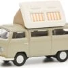 Schuco 452670800 HO Scale (1:87) VW T2a Camper - Tan And White
