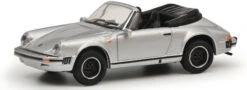 Schuco 452671000 HO Scale (1:87) Porsche 911 Carrera 3.2 Roadster - Silver