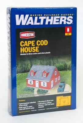 Walthers Cornerstone 933-3839 N Scale Cape Cod Structure Kit 4 Walthers Cornerstone 933-3839 N Scale Cape Cod Structure Kit - Image 4