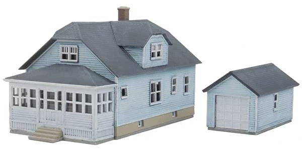 Walthers Cornerstone 933-3889 N Scale American Bungalow Structure Kit 1 Walthers Cornerstone 933-3889 N Scale American Bungalow Structure Kit