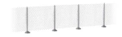 Walthers SceneMaster 949-9000 HO Scale Metal Industrial Fence Kit