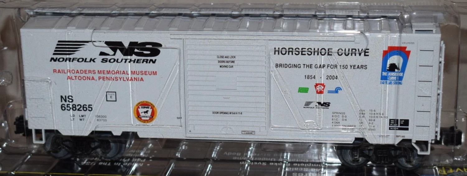 Weaver O Scale PS-1 Boxcar Norfolk Southern "Horseshoe Curve" NS 658265 - NOS 1 Weaver O Scale PS-1 Boxcar Norfolk Southern "Horseshoe Curve" NS 658265 - NOS
