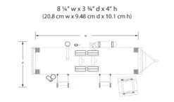 Woodland Scenics Woodland BR5862 O Scale Built & Ready Structure White/Salmon Trailer With Lights -Lione Train Model Shop woodland br5862 o scale built ready structure white salmon trailer with lights 6