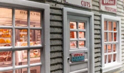 Woodland Scenics Woodland BR5872 O Scale BuiltUp Structure Carver's Butcher Shoppe -Lione Train Model Shop woodland br5872 o scale builtup structure carvers butcher shoppe 6 1