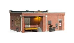 Woodland Scenics Woodland BR5873 O Scale Built Up Structure Smith Brothers TV & Appliance Store -Lione Train Model Shop woodland br5873 o scale built up structure smith brothers tv appliance store 3