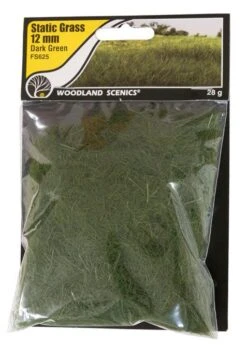 Woodland Scenics Woodland FS625 Static Grass 12mm Dark Green