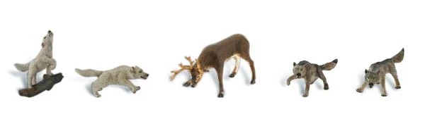 Woodland Scenics A1942 HO Scale Figures - WIldlife Standoff 1 Woodland Scenics A1942 HO Scale Figures - WIldlife Standoff