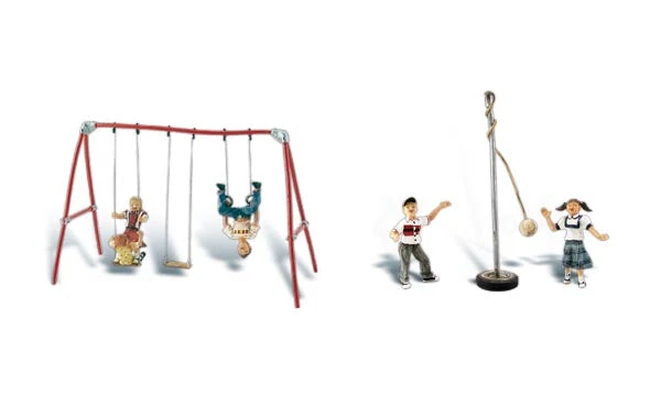 Woodland Scenics A1943 HO Scale Figures - Playground Fun 1 Woodland Scenics A1943 HO Scale Figures - Playground Fun