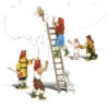 Woodland Scenics A2151 N Scale Figures - Fireman To The Rescue