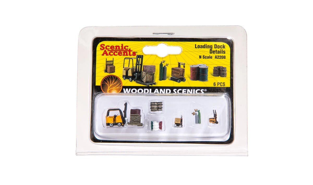Woodland Scenics A2208 N Scale Figures - Loading Dock Details 2 Woodland Scenics A2208 N Scale Figures - Loading Dock Details - Image 2
