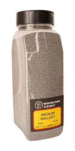 Woodland Scenics B1375 Fine Ballast Shaker, Gray [50 Cu. In.] -Lione Train Model Shop woodland scenics b1375 fine ballast shaker gray 50 cu in d