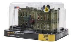 Woodland Scenics BR4930 N Scale Built Up Structure - Municipal Building LED -Lione Train Model Shop woodland scenics br4930 n scale built up structure municipal building f 1