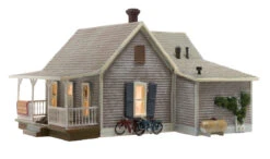 Woodland Scenics BR4933 N Scale Built Up Structure - Old Homestead - LED -Lione Train Model Shop woodland scenics br4933 n scale built up structure old homestead c