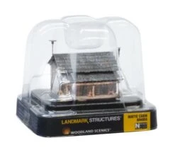 Woodland Scenics BR4955 N Scale Built Up Structure Rustic Cabin -Lione Train Model Shop woodland scenics br4955 n scale built up structure rustic cabin b