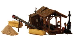 Woodland Scenics BR5044 HO Scale Built Up Structure - Buzz's Sawmill -Lione Train Model Shop woodland scenics br5044 ho scale built up structure buzzs sawmill 4
