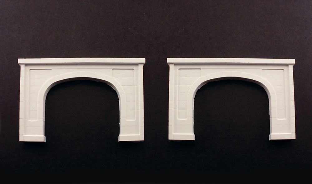 Woodland Scenics C1156 N Scale Double Track Tunnel Portal - Concrete (2-Pack) 2 Woodland Scenics C1156 N Scale Double Track Tunnel Portal - Concrete (2-Pack) - Image 2