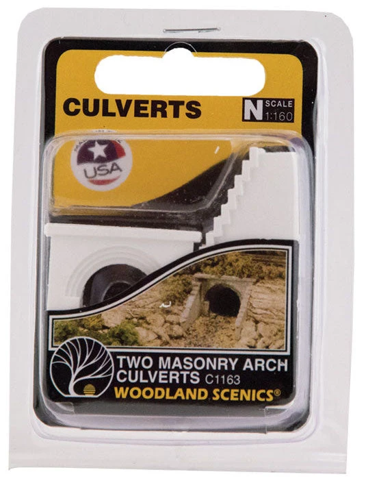 Woodland Scenics C1163 N Scale Culvert - Masonry Arch (2-Pack) 2 Woodland Scenics C1163 N Scale Culvert - Masonry Arch (2-Pack) - Image 2