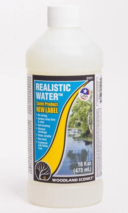 Woodland Scenics C1211 Realistic Water, 16oz 1 Woodland Scenics C1211 Realistic Water, 16oz