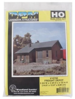 Woodland Scenics DPM 10700 HO Scale Freight Depot [Building Structure Kit] -Lione Train Model Shop woodland scenics dpm 10700 ho scale freight depot building structure kit e