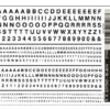 Woodland Scenics DT508 Dry Transfer Decals - Railroad Gothic Letters, Black
