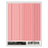 Woodland Scenics DT515 Dry Transfer Decals - Stripes, Red