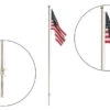 Woodland Scenics JP5950 Just Plug Small (2 1/4") Flag Pole With U.S. Flag And Spotlight