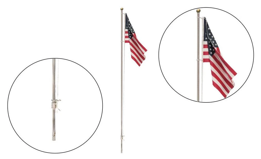 Woodland Scenics JP5952 Just Plug Large (7 1/2") Flag Pole With U.S. Flag And Spotlight 1 Woodland Scenics JP5952 Just Plug Large (7 1/2") Flag Pole With U.S. Flag And Spotlight