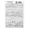 Woodland Scenics MG701 Model Graphics, Roman Letters, Black