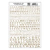 Woodland Scenics MG703 Model Graphics, Roman Letters, Gold