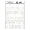 Woodland Scenics MG708 Model Graphics, Roman Numbers, White