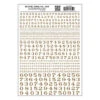 Woodland Scenics MG709 Model Graphics, Roman Numbers, Gold