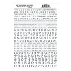 Woodland Scenics MG712 Model Graphics, Roman Numbers, Silver