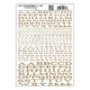 Woodland Scenics MG717 Model Graphics, Extended Roman Letters, Gold
