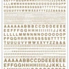 Woodland Scenics MG722 Model Graphics, Gothic Letters, Gold