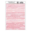 Woodland Scenics MG723 Model Graphics, Gothic Letters, Red