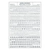 Woodland Scenics MG725 Model Graphics, Gothic Letters, Silver