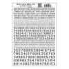 Woodland Scenics MG746 Model Graphics, Gothic 45-Degree USA Numbers, Black