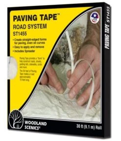 Woodland Scenics ST1455 Road System, Paving Tape, 1/4" X 30'