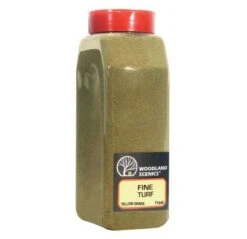 Woodland Scenics T1343 Fine Turf Shaker, Yellow Grass (50 Cu. In.)
