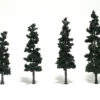 Woodland Scenics TR1561 Ready-Made Pine Tree, 4-6" (4-Pack)